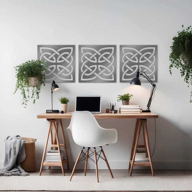 Matériel: Aluminium brossé, 3MM, 18X18 po